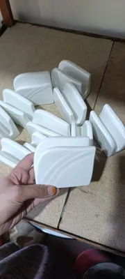 Хрустальная белая салфетница