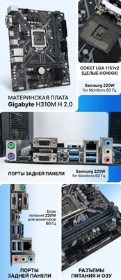 Gigabyte H310M H 2.0 ishlatilgan ona platasini sotaman