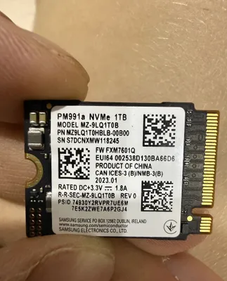 SSD Samsung PM991a 1TB NVMe M.2 2230 1