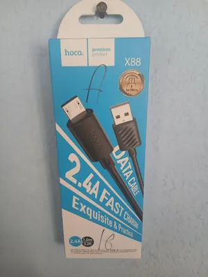 Кабель для передачи данных hoco.accessory с быстрой зарядкой 2,4 А 1
