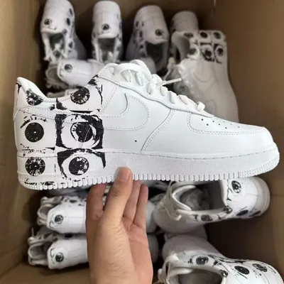 кроссовки Nike air force 1 low x supreme x comme des carcons