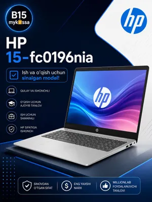 HP 15-fc0196nia — Ish va o’qish uchun • Dastavka • New