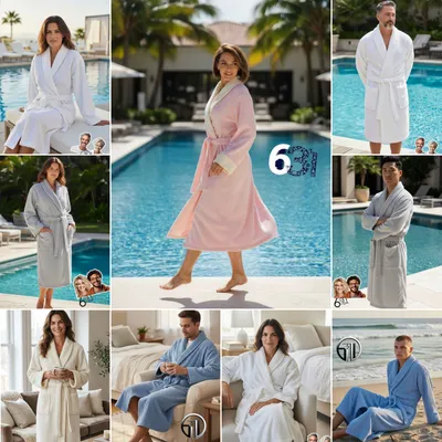 banniy xalat momiq unisex. банный халат унисекс 1