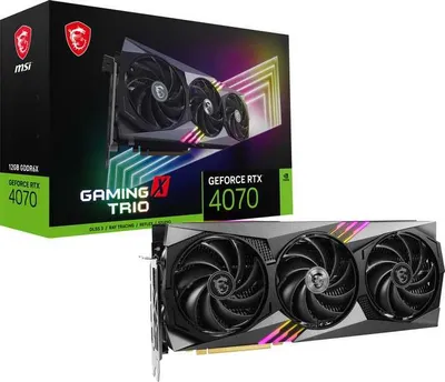 | GeForce RTX™ 4070 12GB GDDR6 videokartasi DisplayPort x 3 HDMI x 1 1