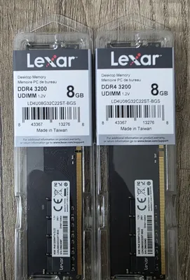 Yangi Lexar DDR4 8x16 GB 3200 MHz operativ xotirasini sotaman