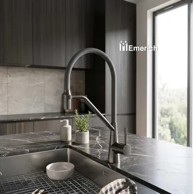 Смеситель для кухни Gunmetal Emerich 4397D-12 1