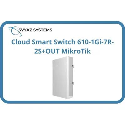 MikroTik Cloud Smart Switch 610-1Gi-7R-2S+OUT kommutatori