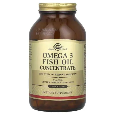 Solgar Omega 3 Fish Oil Concentrate, концентрат омега-3 1