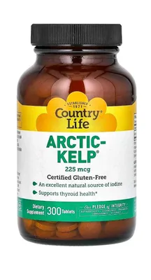 Country life arctic kelp. Kelp 225 mkg — 300 tabletka 1
