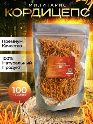 Грибы сушеные кордицепс 100гр