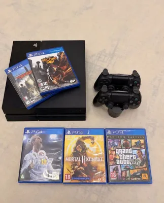 PlayStation 4 + 2 ta joystik + 5 ta o‘yin 1