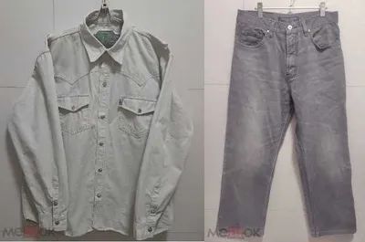 Guess Джинсоваяне Рубашка XL / Guess Джинсы W32 Винтаж. 1