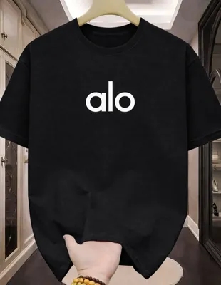 Брендовые футболки с надписью ALO 1