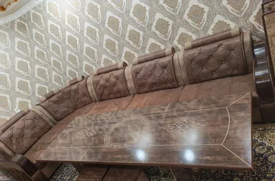 Диван и кресла, 3 предмета, с пуфиками 1