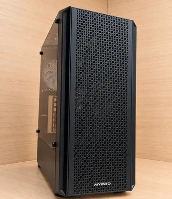 Игровой корпус MYPRO Gaming Black — Mesh, закалённое стекло, ATX 1