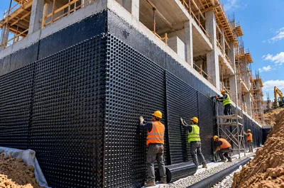 Дренажная мембрана Membrane, gidroizolyatsiya materiallari