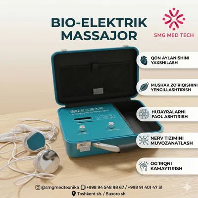 Darsonval pro, bio elektr + issuqlik masajyor, dds
