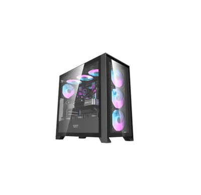 darkFlash DRX90 GLASS WHITE ПК korpusi (ATX, 4x Fans) 1