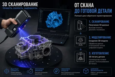 3D сканирование | 3D печать | Реверс Инжиниринг | 3D-моделирование 1