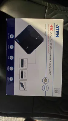 4K 2-портовый USB DisplayPort KVM-переключатель 1
