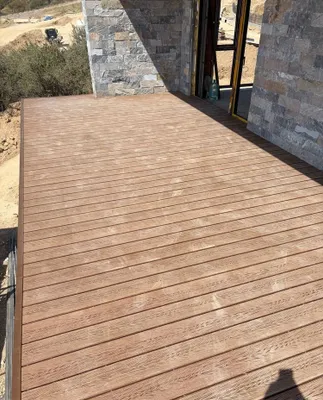 Dpk fasad, decking, siding, yog‘och-kompozit, DPK, panjara, metall, dizayn 1