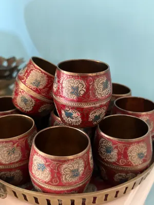 Сервиз из серебряных стаканов 1