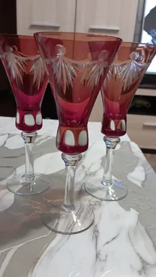 Фужеры 3 шт, высота 20 см 1