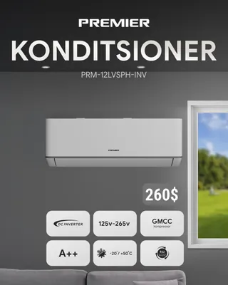 Кондиционер 12 INVERTER/PREMIER/кондиционер 1