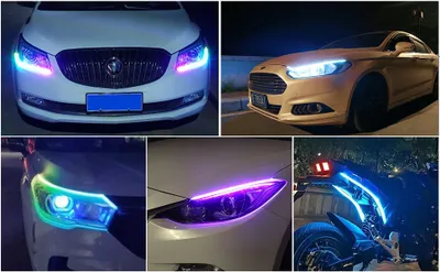 Авто LED лента (1 пара) универсальная для автомобилей 1