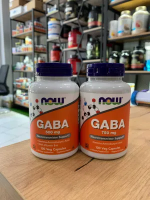 NOW GABA 500 мг — 100 веганских капсул