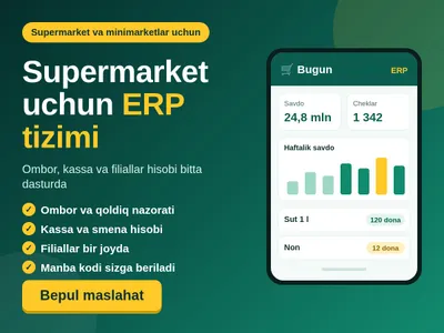 ERP-система для минимаркетов и супермаркетов