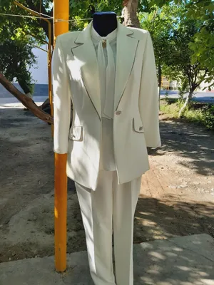 classic uslubda oq kastyum shim razmeri 46 1