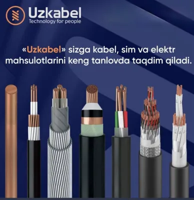 Kabel Uzkabel mahsulotlari bor yetkazib beramiz 6500 sum 1 m 1