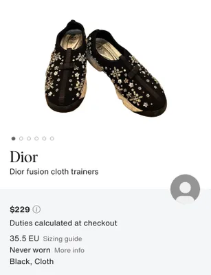 Ayollar uchun Dior krossovkalari (AQSh) 1