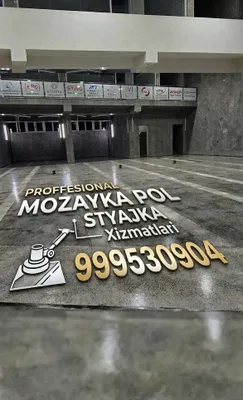 Mazayka Мазайка Стяжка styashka Мозаика шлифовка Mozayka xizmati 1