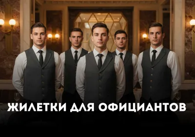 Жилетки для официантов и персонала | Пошив на заказ 1