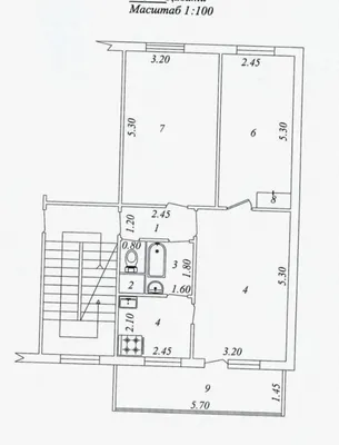 Продаётся 3-комнатная квартира на м-в ТТЗ 2