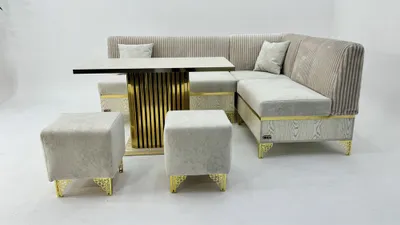 Премиум кухонный уголок Idea lux. Сьемные чехлы , антивандальный ткань 1