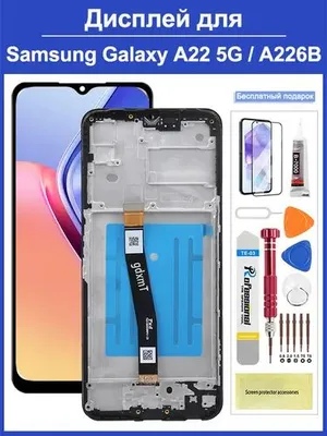 Samsung A22 5G uchun sensorli ekran va ramkali displey 1