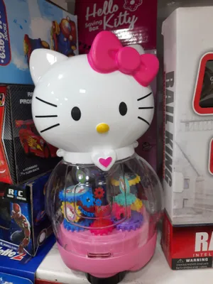 Механическая движущаяся игрушка-погремушка Hello Kitty для девочек