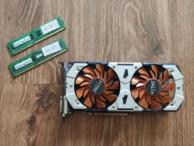 Видекарта zotac gtx 750ti и озу оперативки ddr3 4gb 1