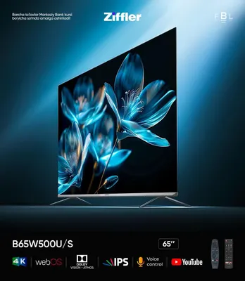 Телевизор Ziffler, диагональ 65"