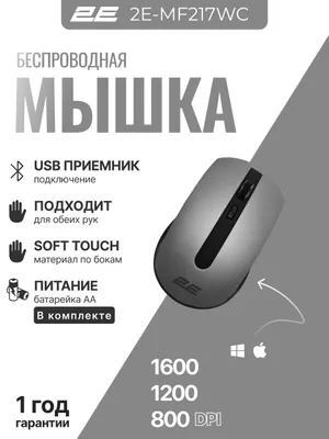 Мышь беспроводная офисная 2E MF217 WL 1