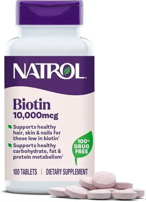 Natrol Beauty Biotin 10,000 mcg, 100 таблеток 1