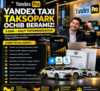 Yandex taksopark ochib beramz