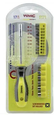 Набор отвертки-битодержателя WMC Tools WMC-5171 (17 предметов) 1
