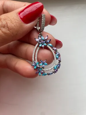 Серебряные серьги Swarovski — блеск и элегантность 1