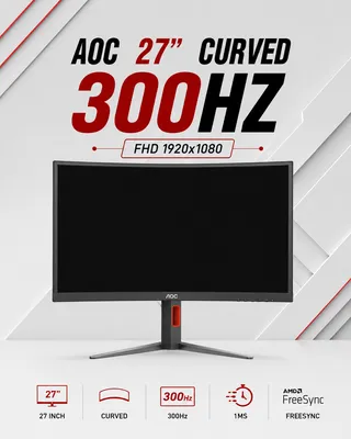 Монитор AOC 27" FHD Curved 300Hz (C27G4Z) 1