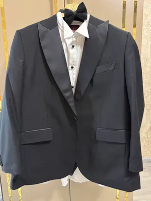 Новый костюм-брюки, смокинг, 4XL 1