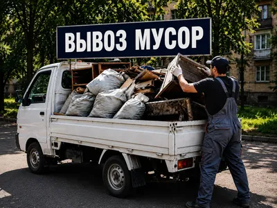 Вывоз мусора, услуга вывоза мусора 24/7